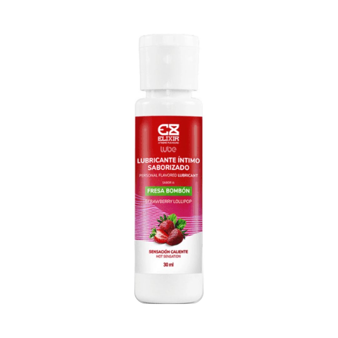 Lubricante Fresa Bombón Sensación Caliente
