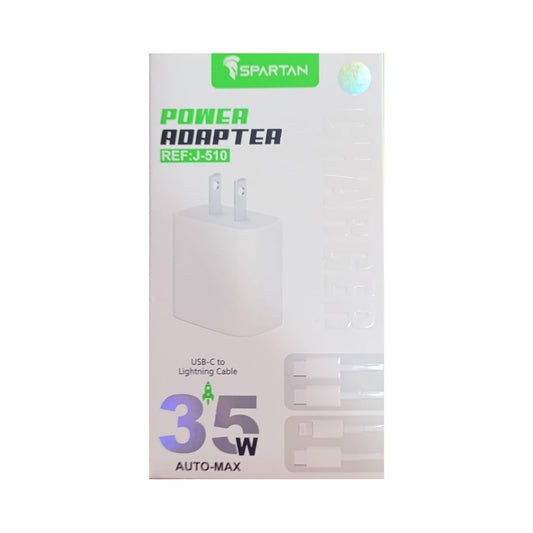 Cargador iPhone Spartan J-510 / USB-C a C y USB C a Lightning